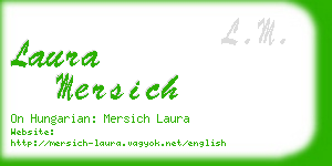 laura mersich business card